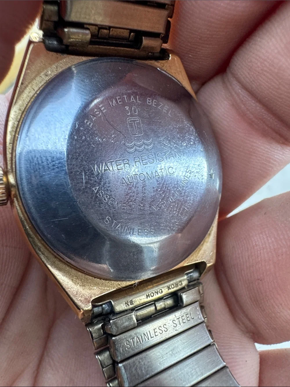 Timex Gold-Tone Automatic Stainless 1970’s Watch